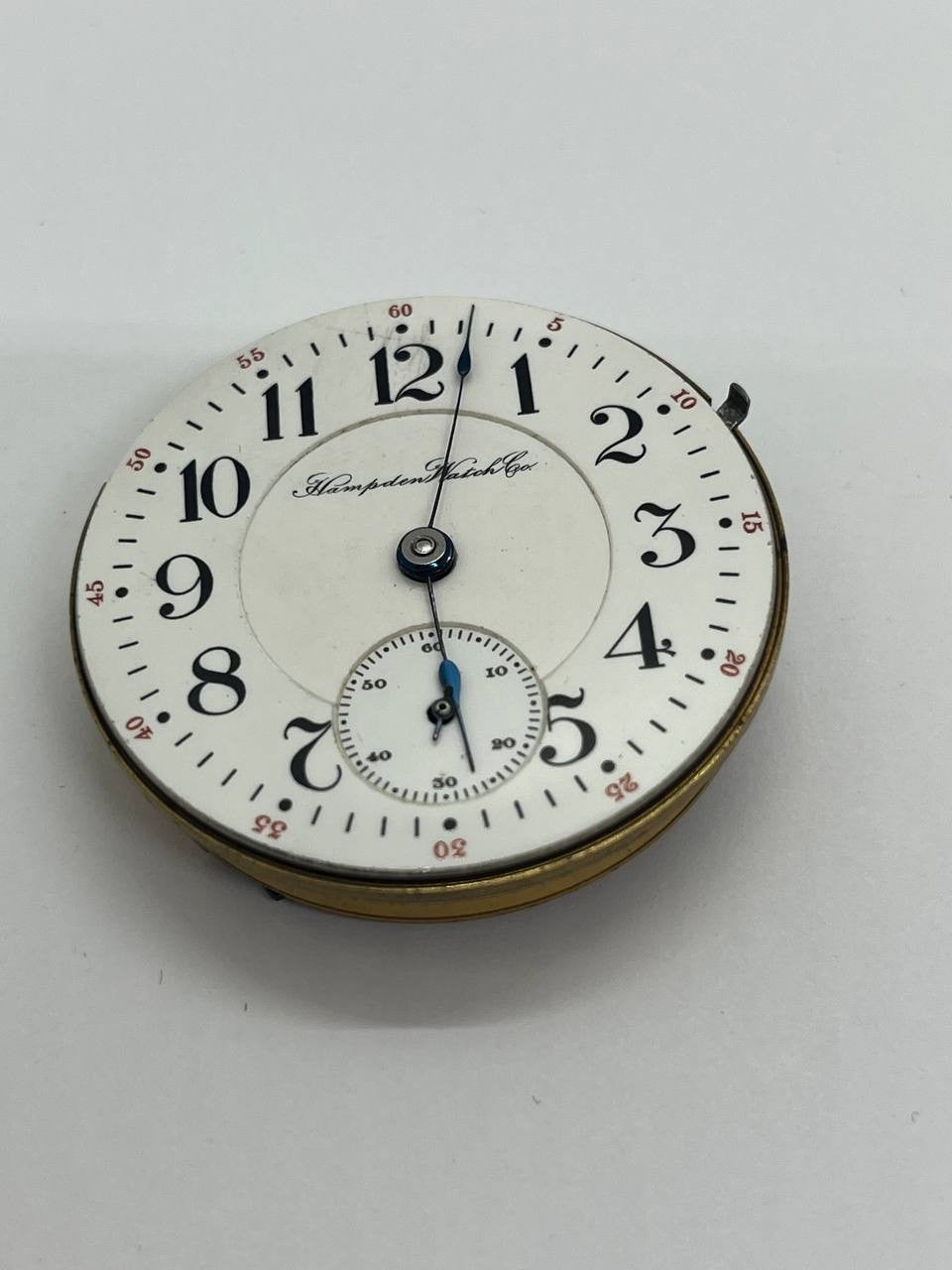 Hampden pocket watch movement 18s