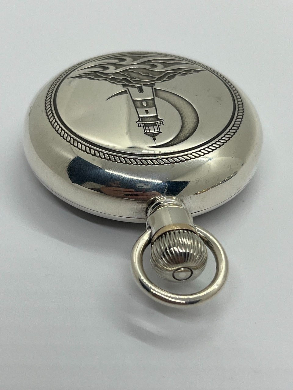 silver filled pocket watch case 18s engraved