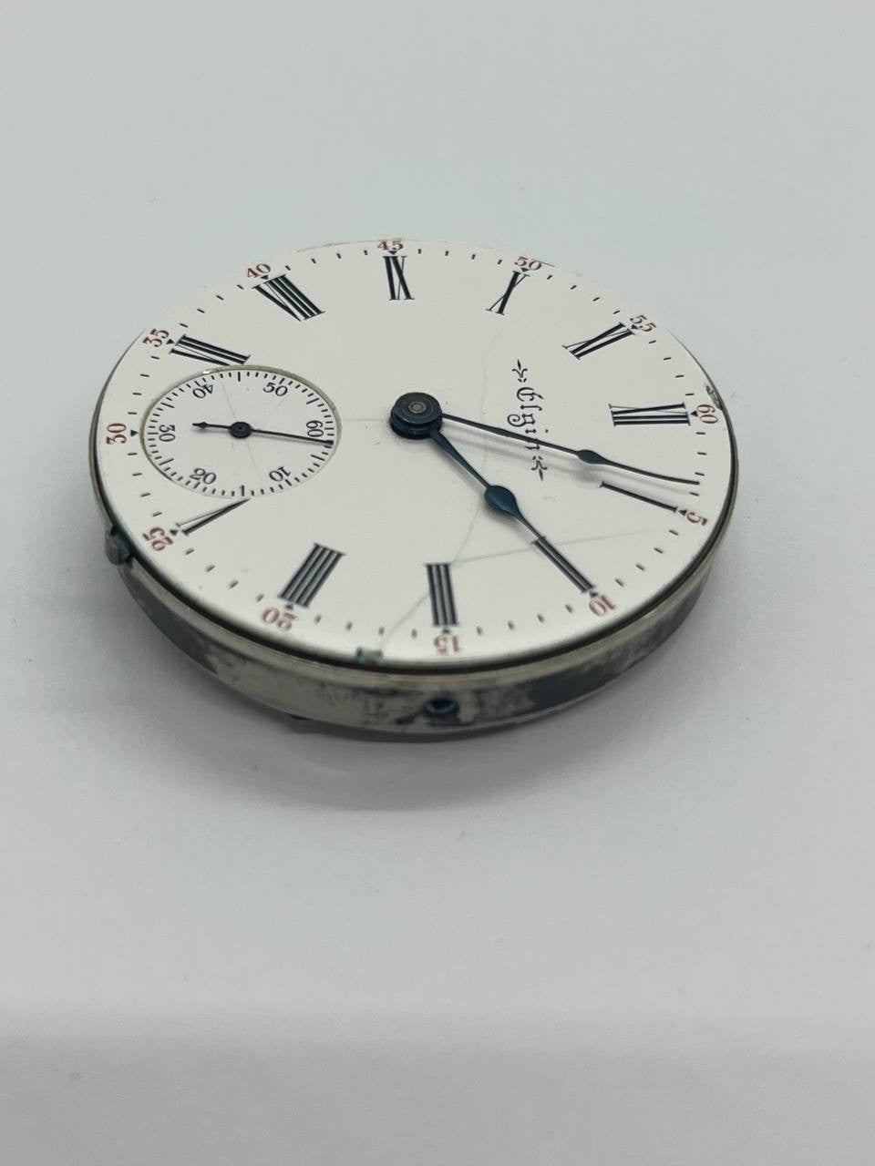 Elgin pocket watch movement 18s