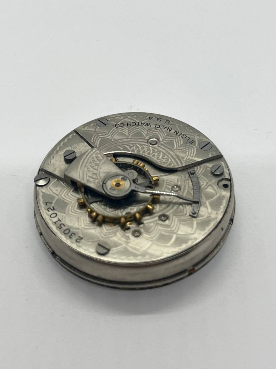 Elgin pocket watch movement 18s