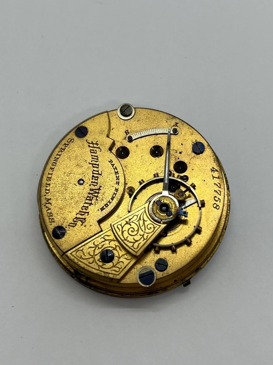 Hampden pocket watch movement 18s