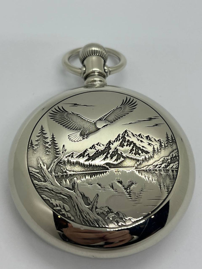 engraved pocket watch case 18s