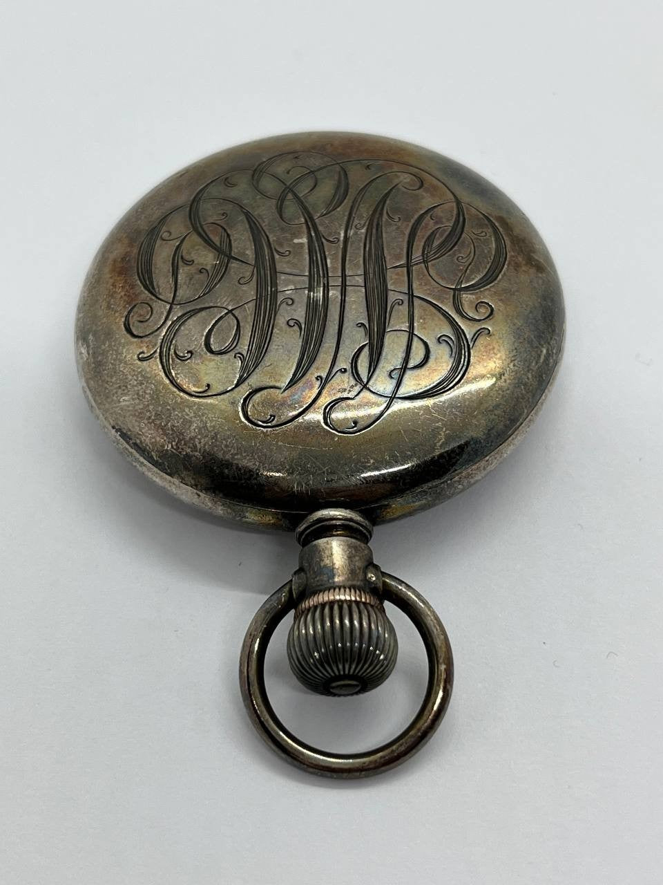 Sterling silver pocket watch case 16s