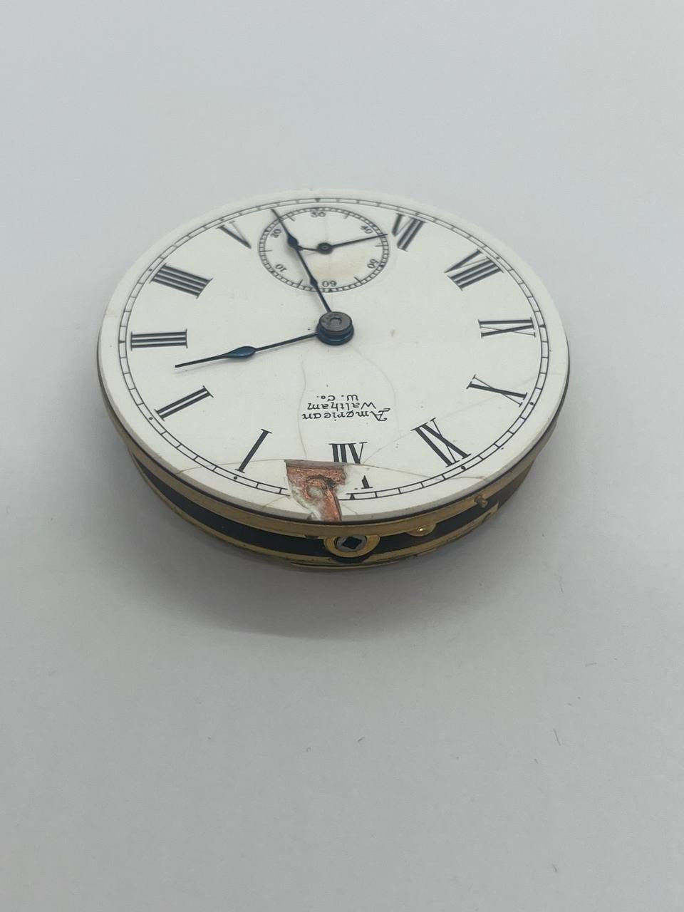 Waltham pocket watch movement 18s