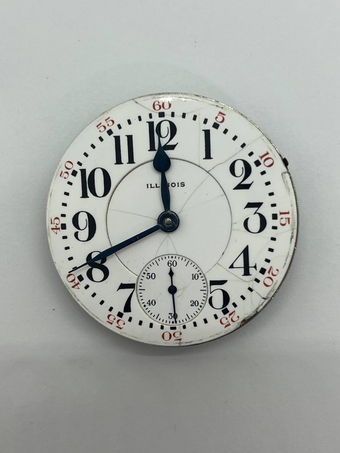 Illinois pocket watch movement 18s