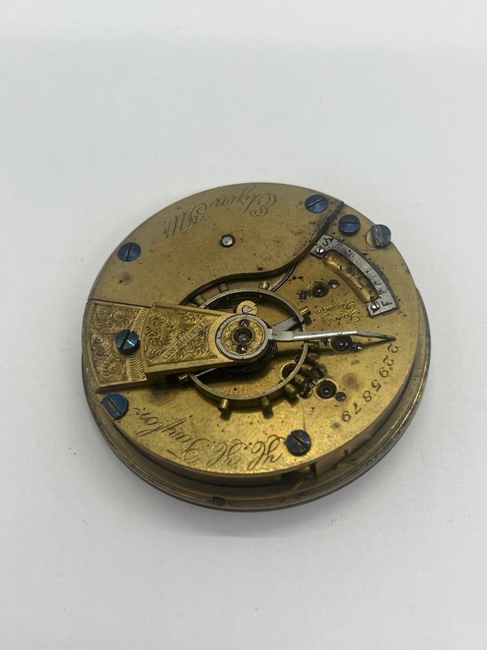 Elgin pocket watch movement 18s