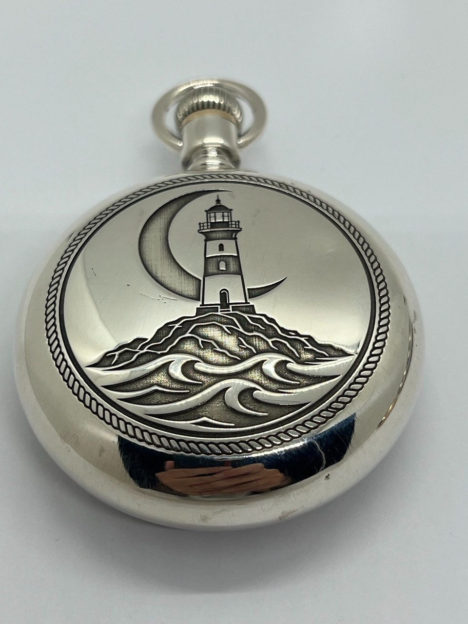 silver filled pocket watch case 18s engraved