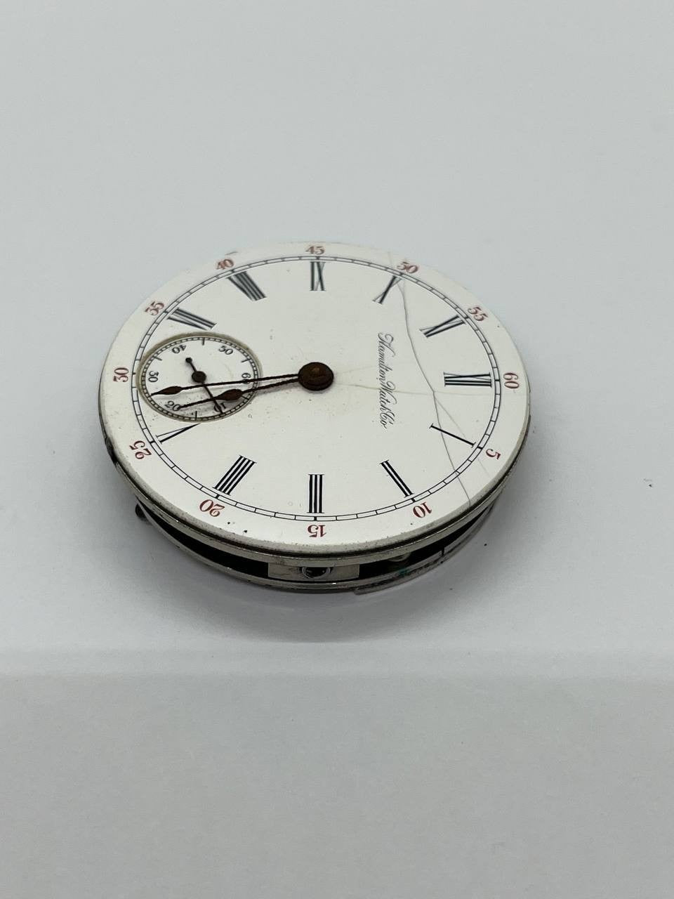 Hamilton pocket watch movement 18s