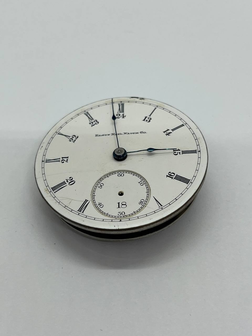 Elgin pocket watch movement 18s