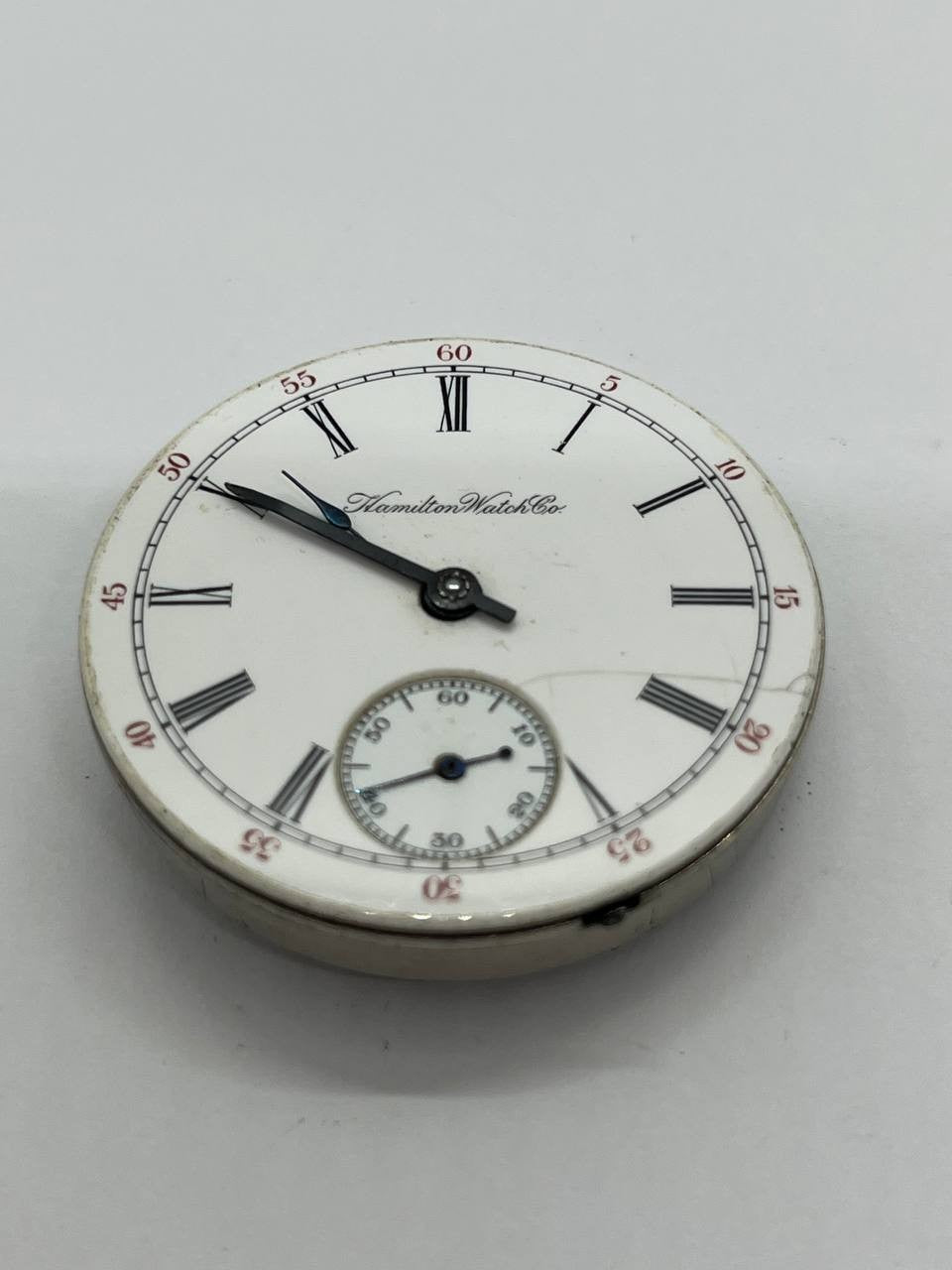 Hamilton pocket watch movement 18s