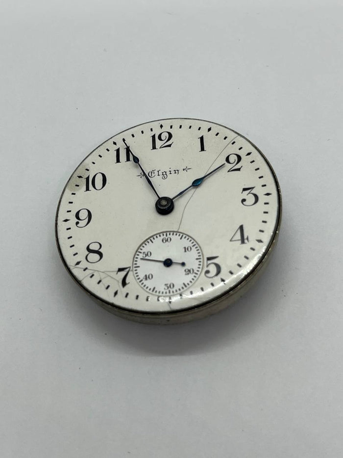 Elgin pocket watch movement 18s