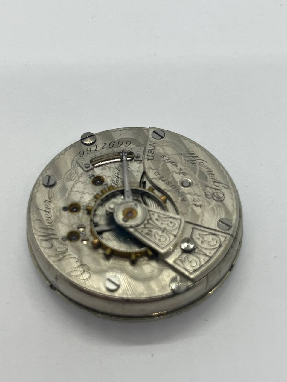 Elgin pocket watch movement 18s