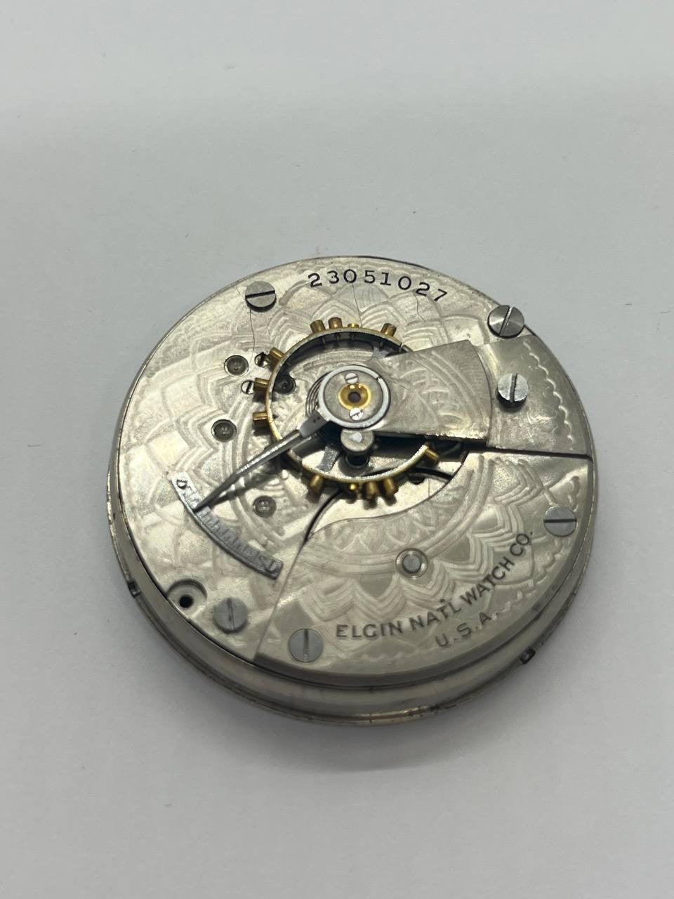 Elgin pocket watch movement 18s