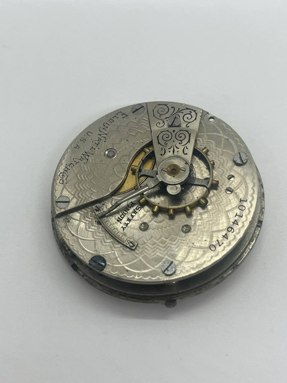 Elgin pocket watch movement 18s