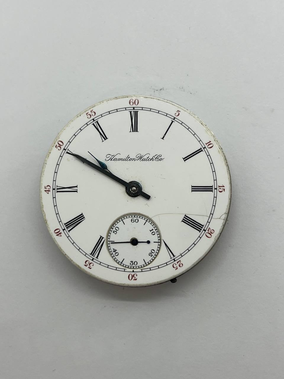 Hamilton pocket watch movement 18s