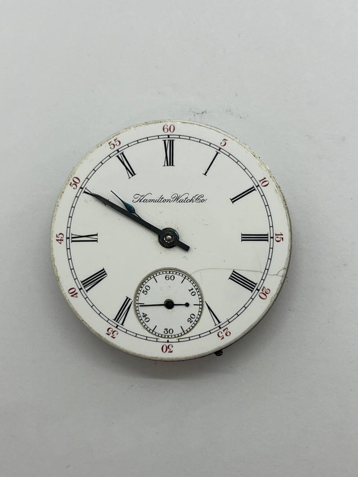 Hamilton pocket watch movement 18s