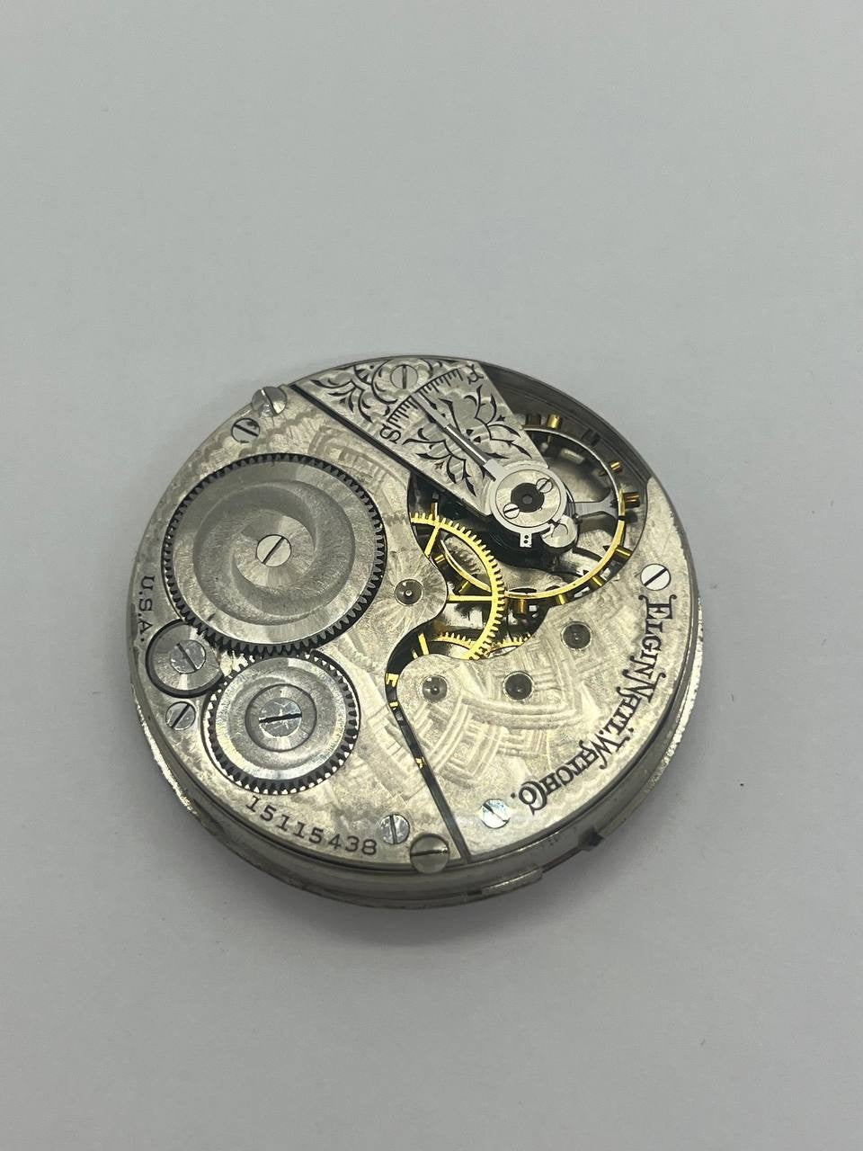 Elgin pocket watch movement 16s