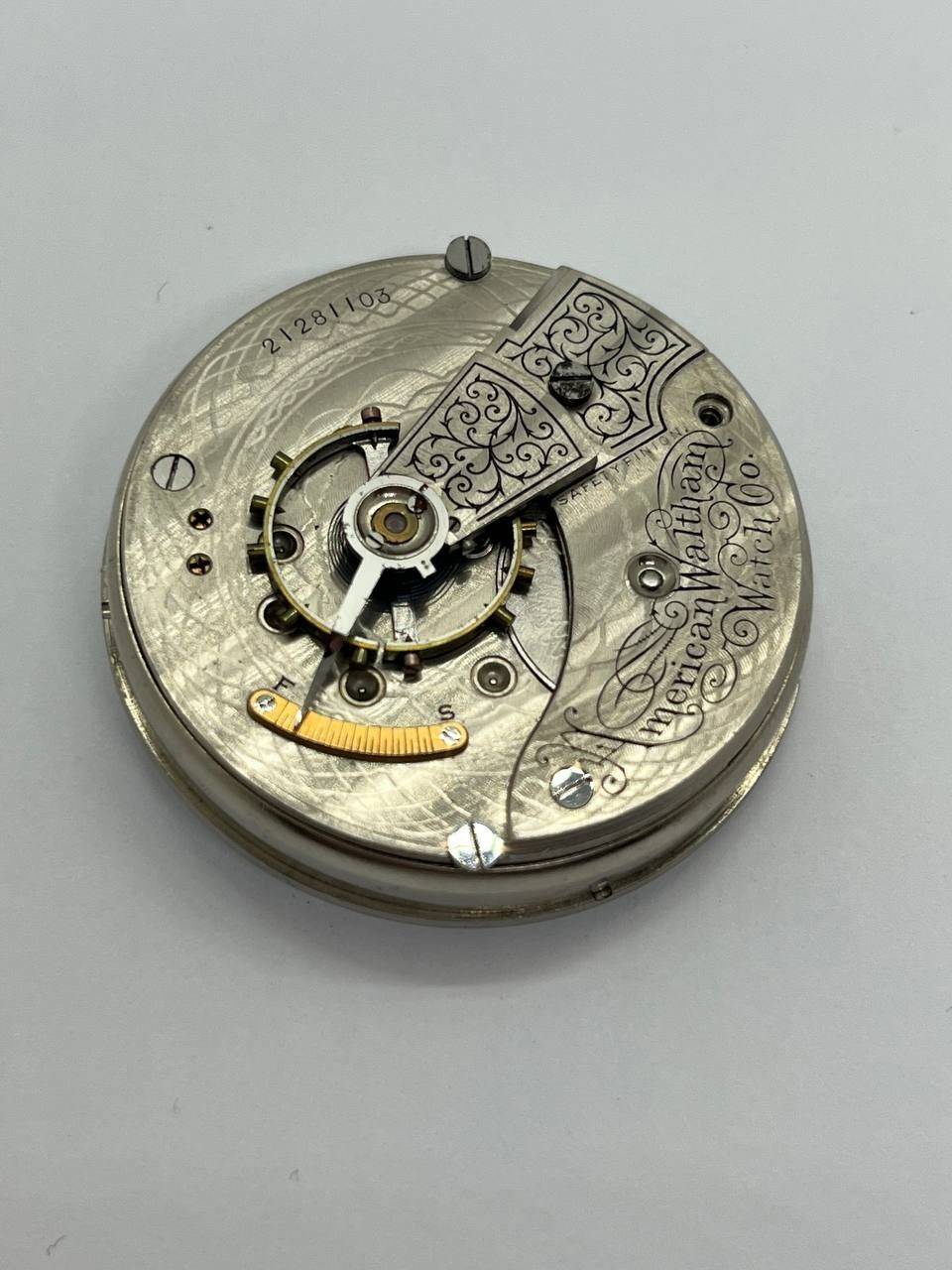 Waltham pocket watch movement 18s