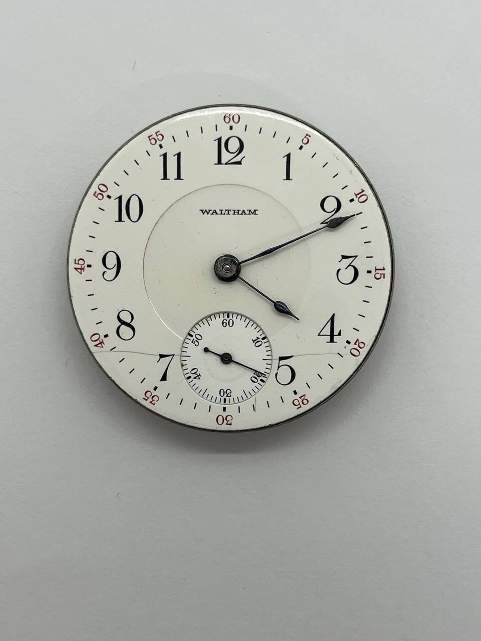 Waltham pocket watch movement 18s