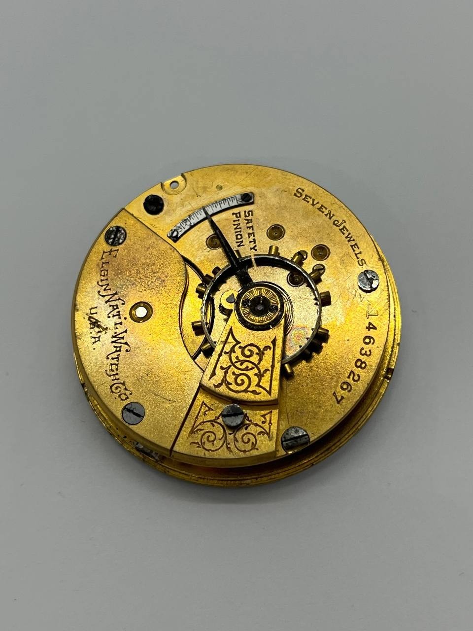 Elgin pocket watch movement 18s