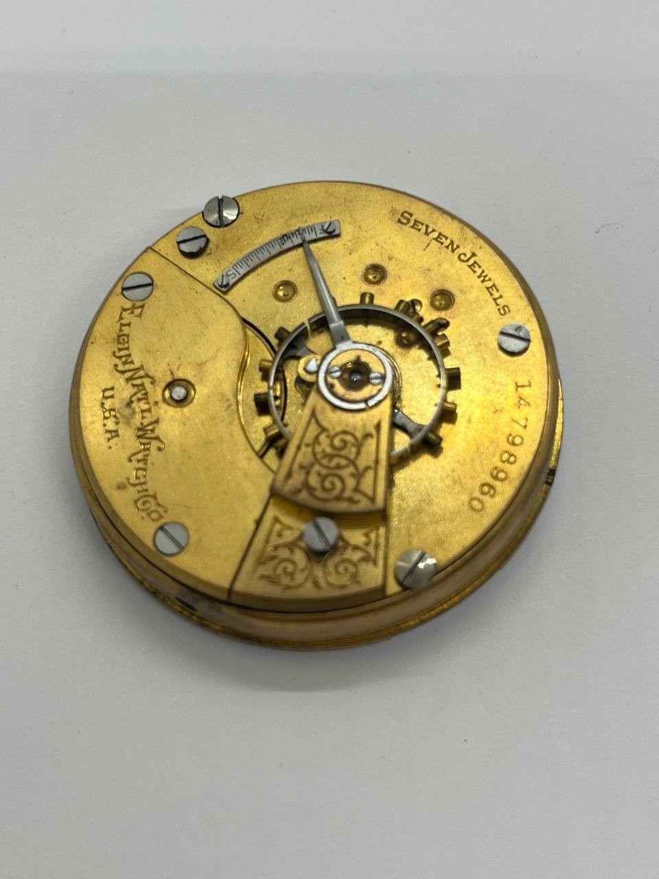 Elgin pocket watch movement 18s