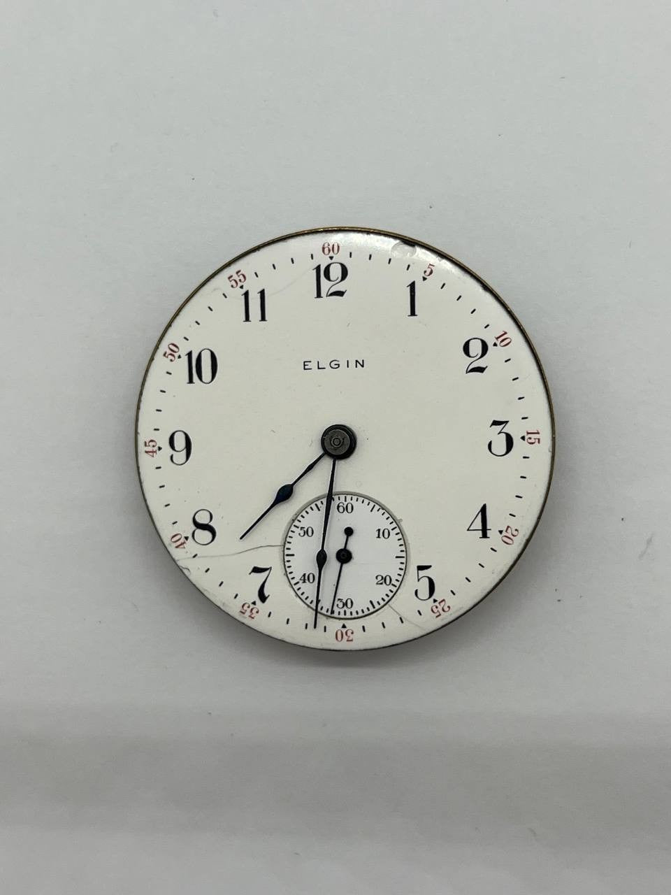 Elgin pocket watch movement 18s