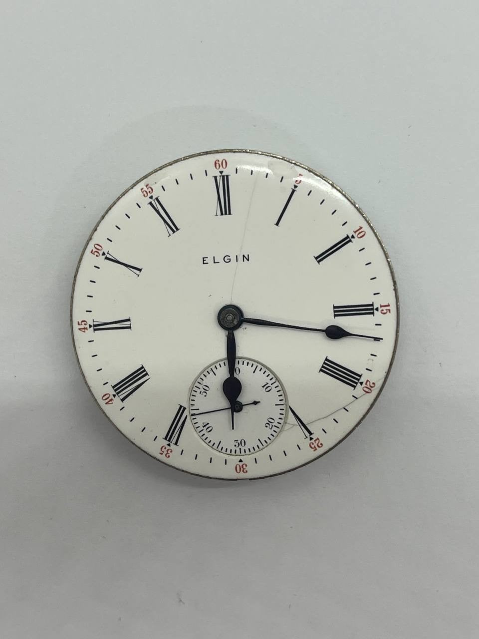 Elgin pocket watch movement 18s