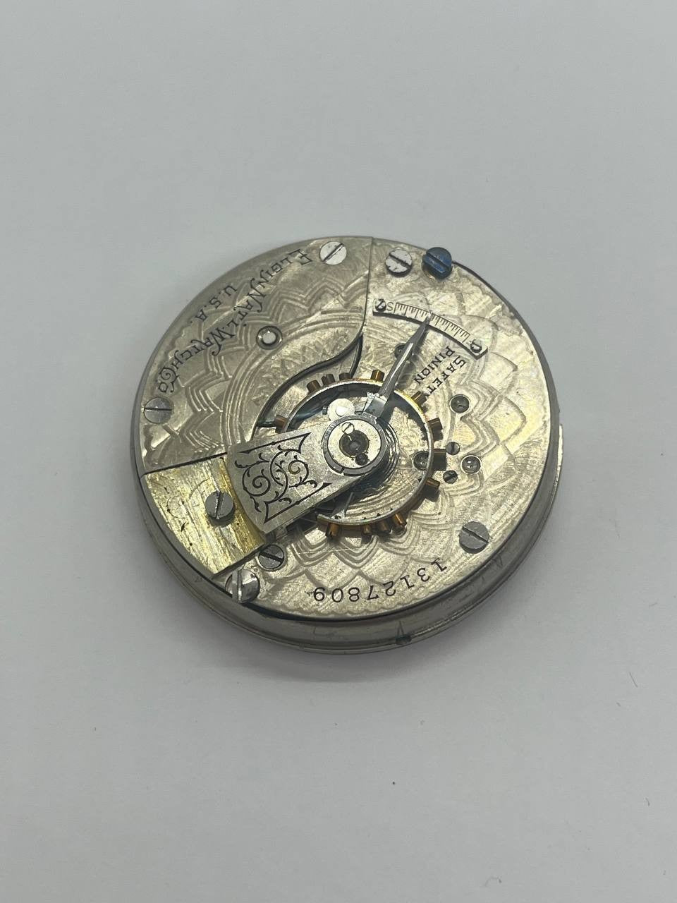 Elgin pocket watch movement 18s