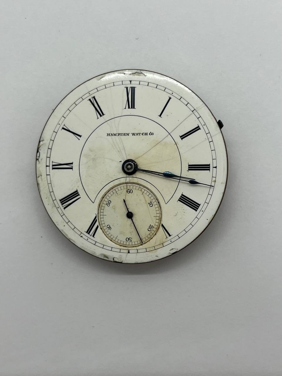 Hampden pocket watch movement 18s