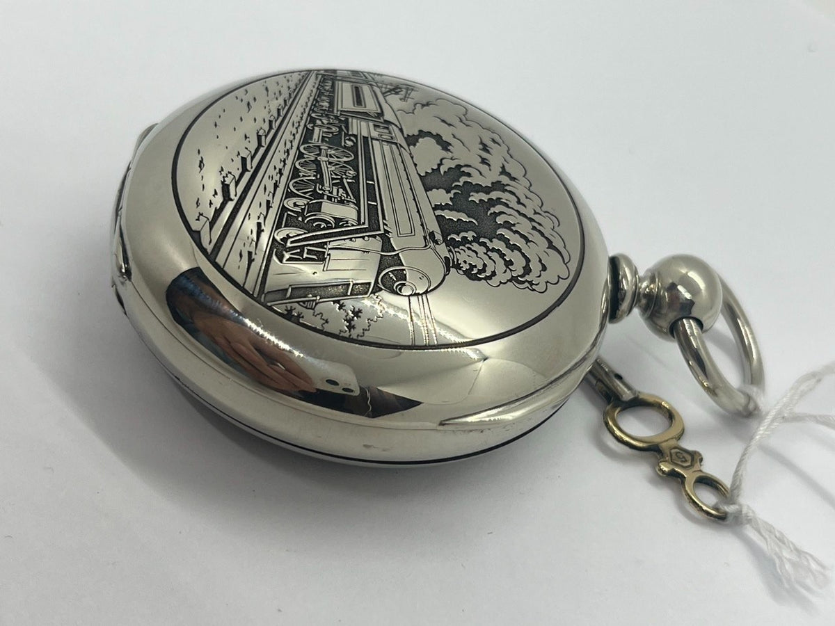 engraved pocket watch case 18s