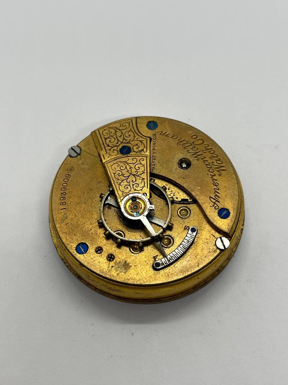 Waltham pocket watch movement 18s