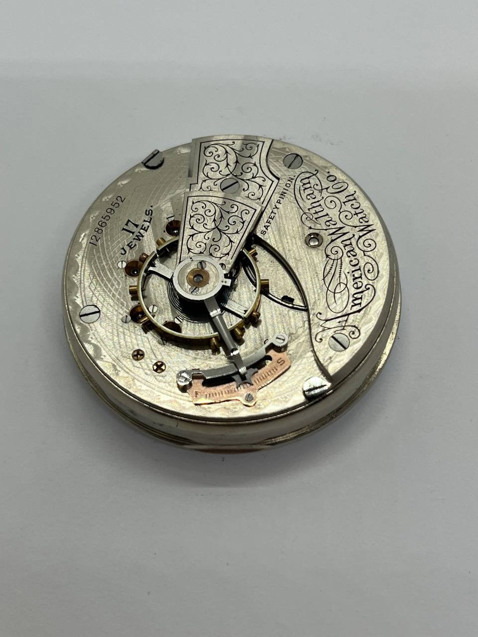 Waltham pocket watch movement 18s