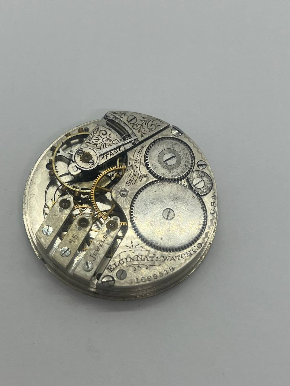 Elgin pocket watch movement 16s