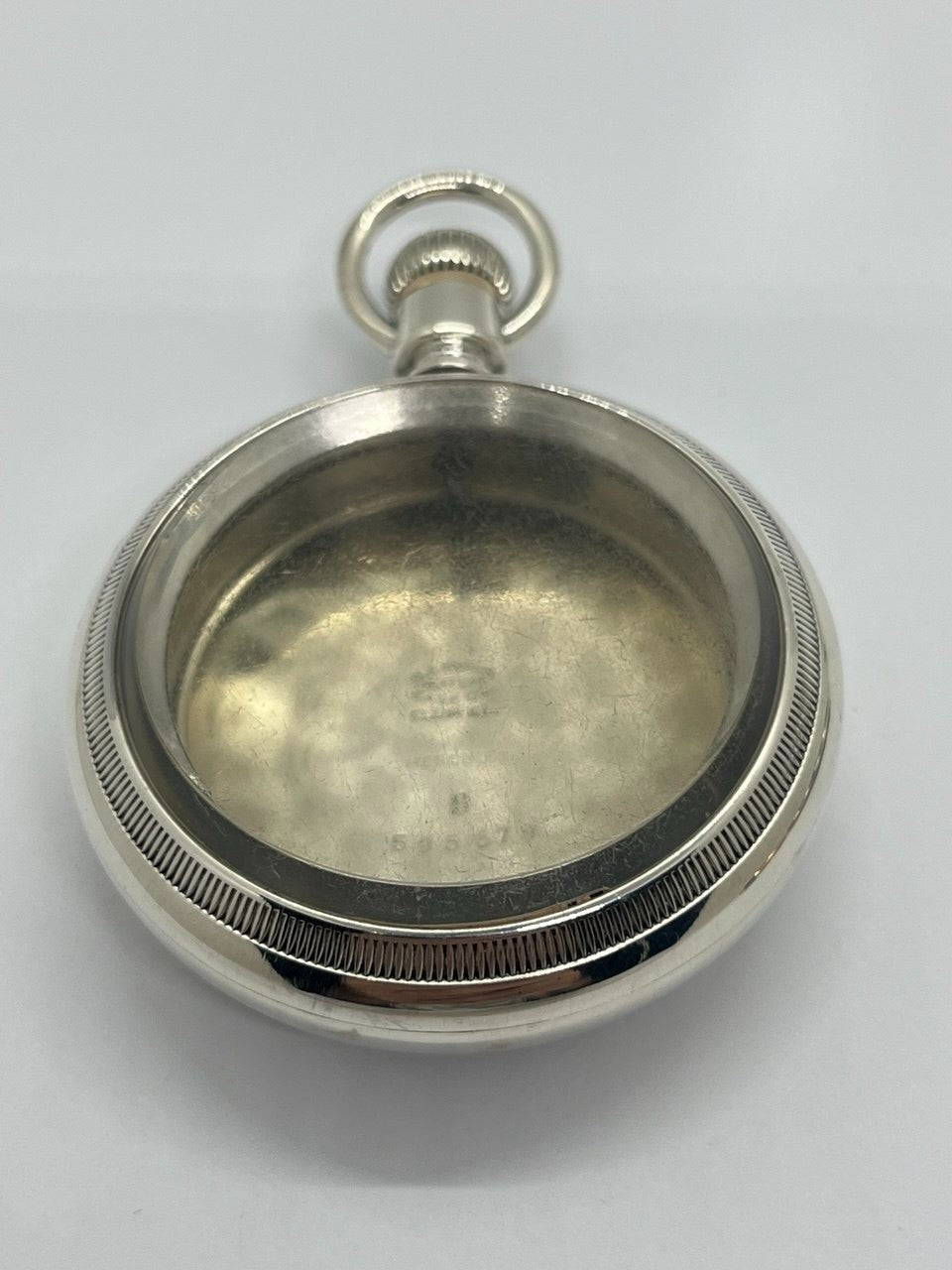 silver filled pocket watch case 18s engraved