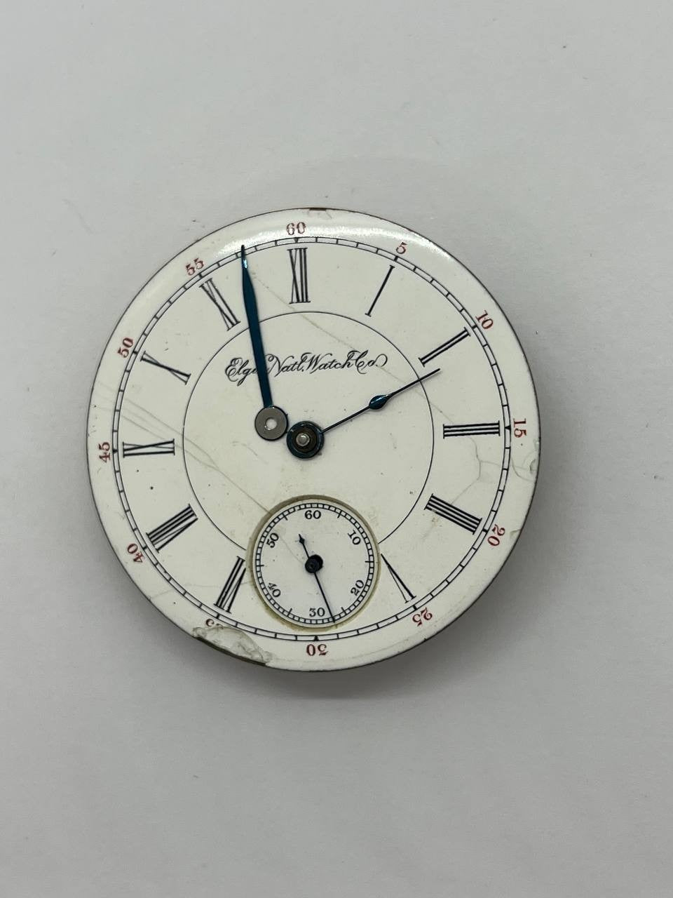 Elgin pocket watch movement 18s