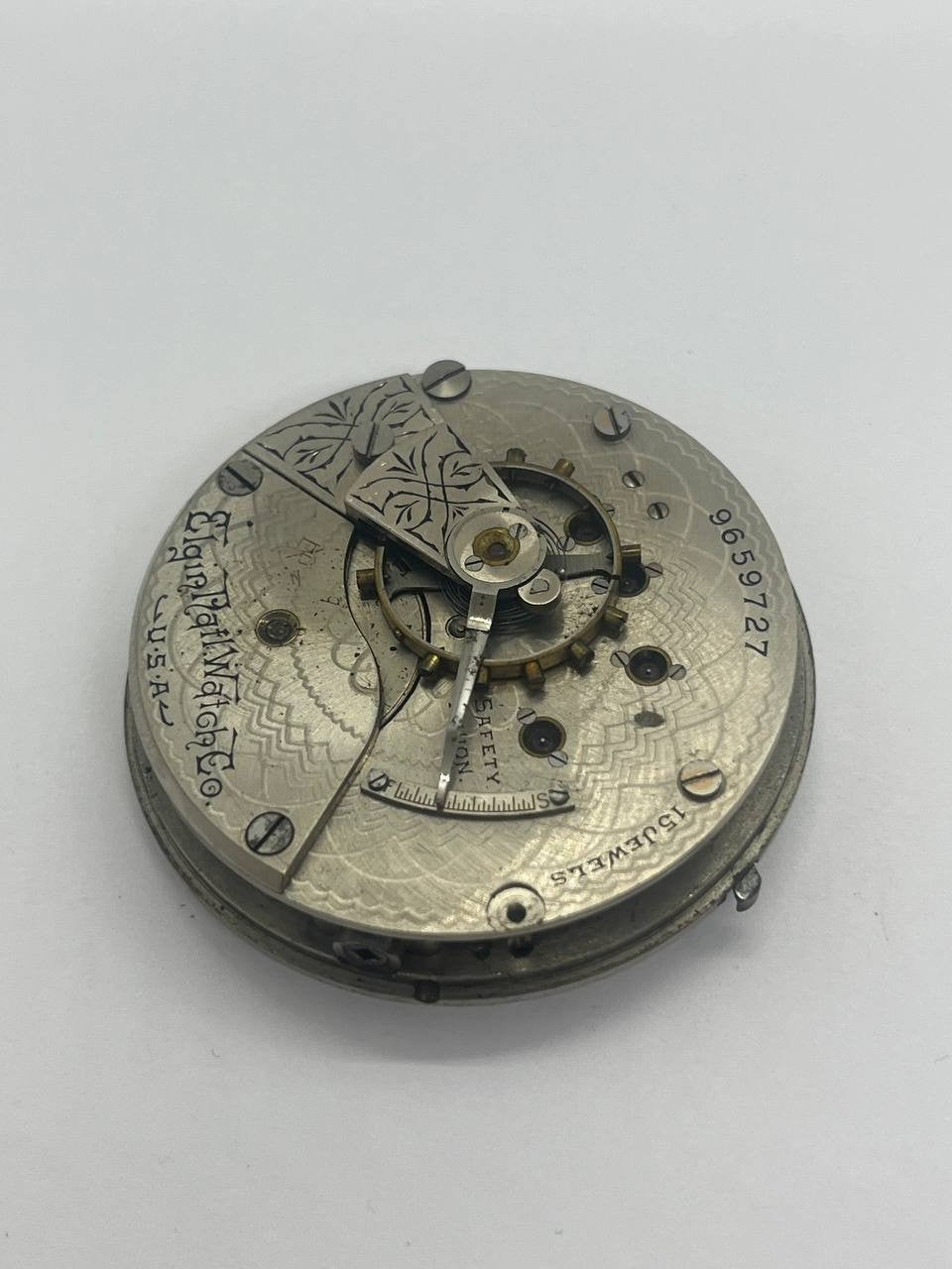 Elgin pocket watch movement 18s