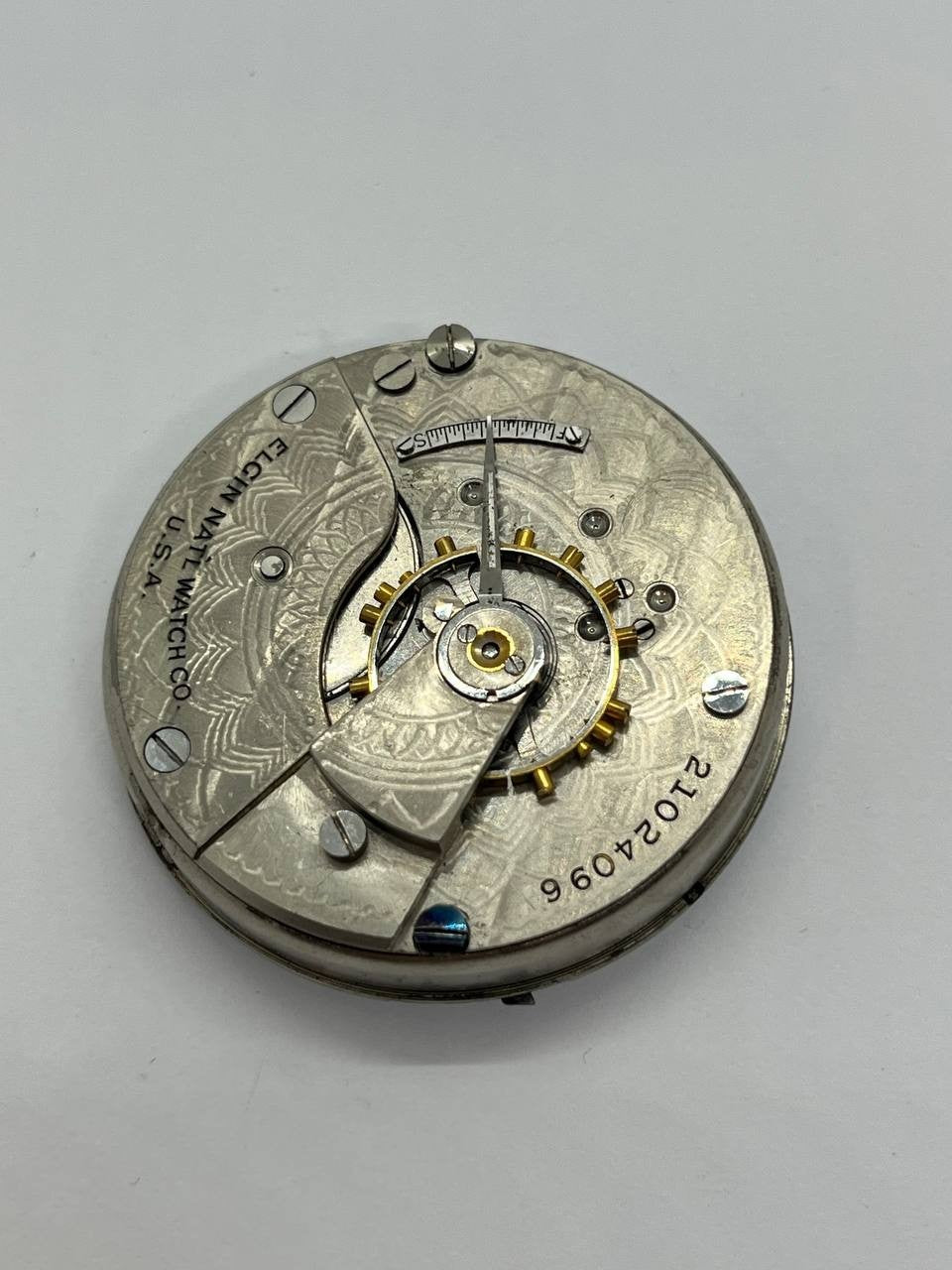 Elgin pocket watch movement 18s