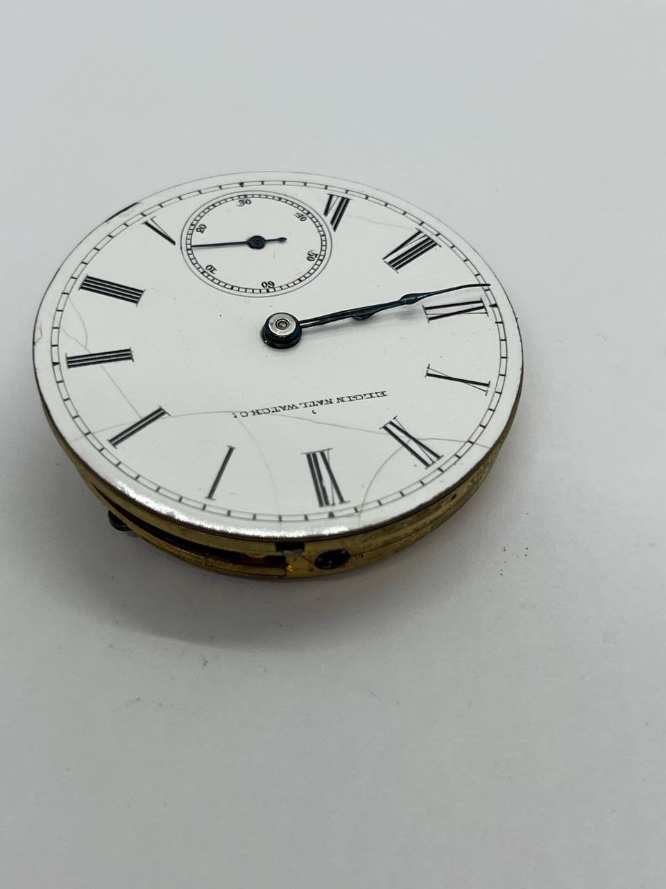 Elgin pocket watch movement 18s