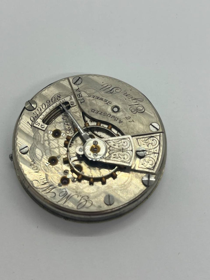 Elgin pocket watch movement 18s
