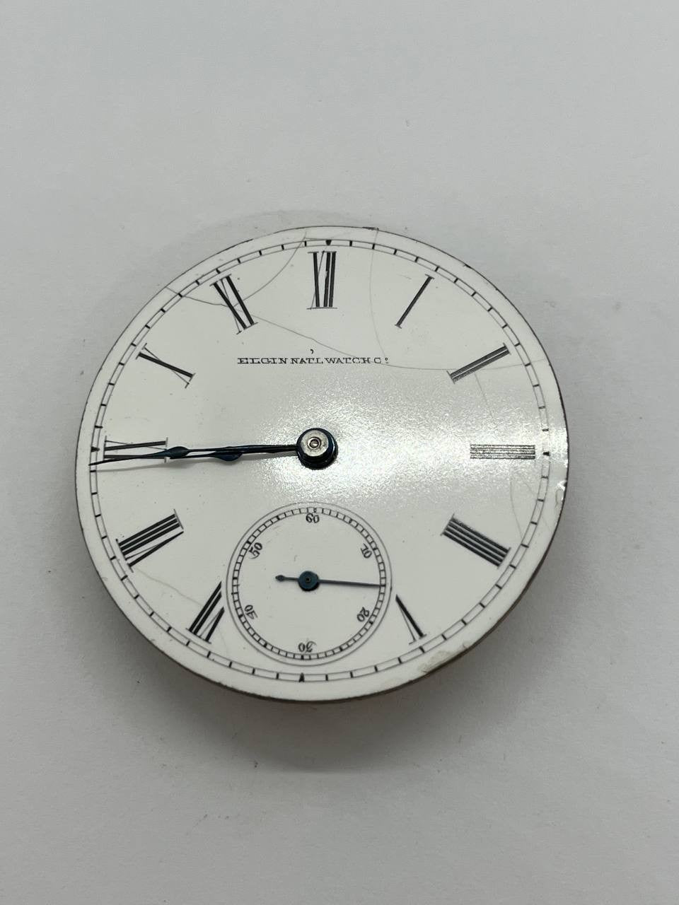Elgin pocket watch movement 18s