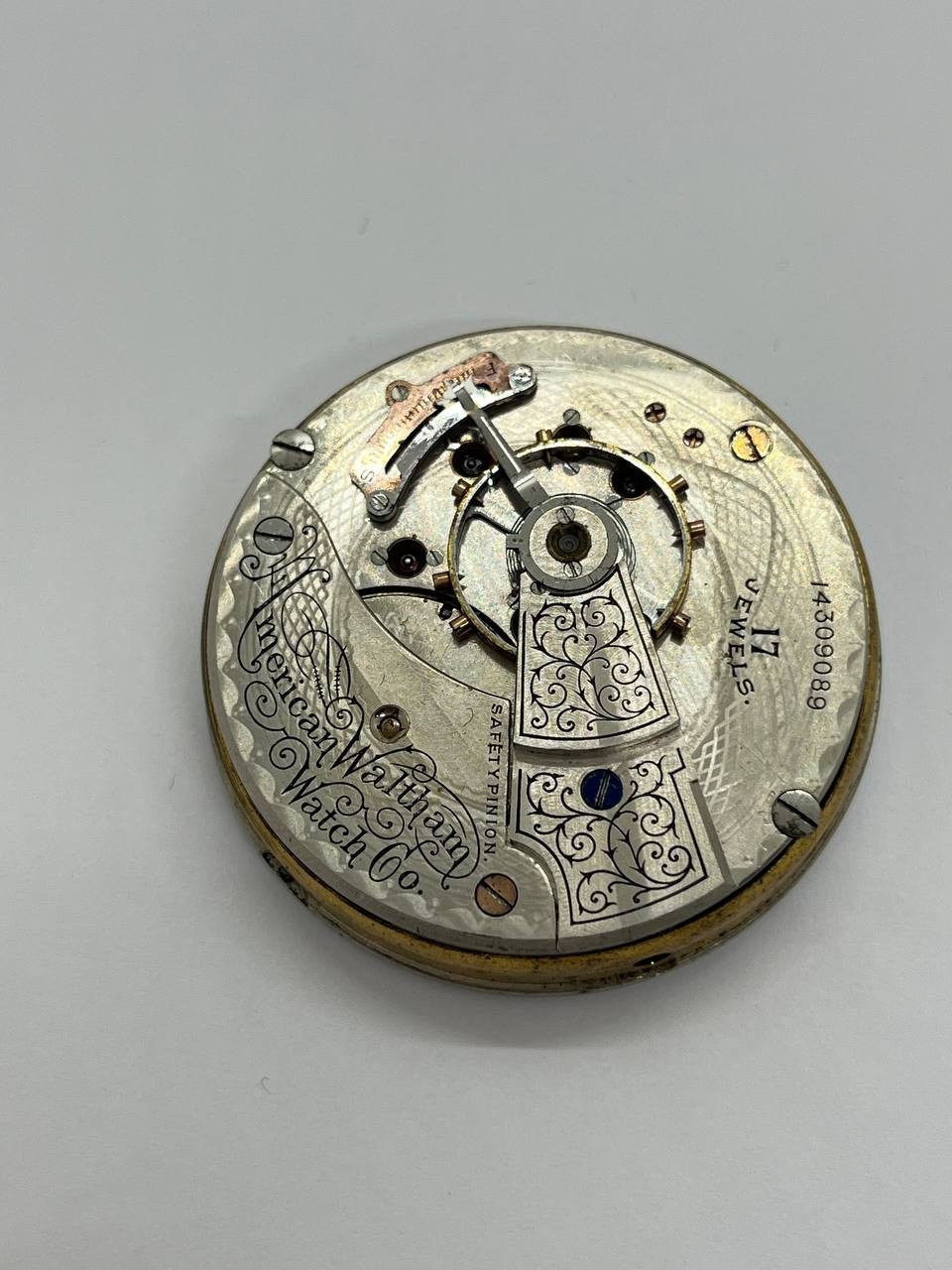 Waltham pocket watch movement 18s
