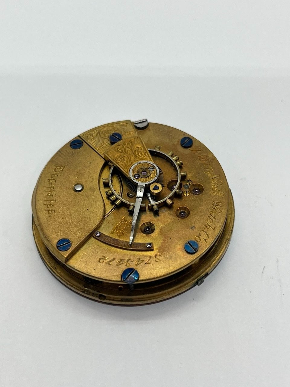 Elgin pocket watch movement 18s