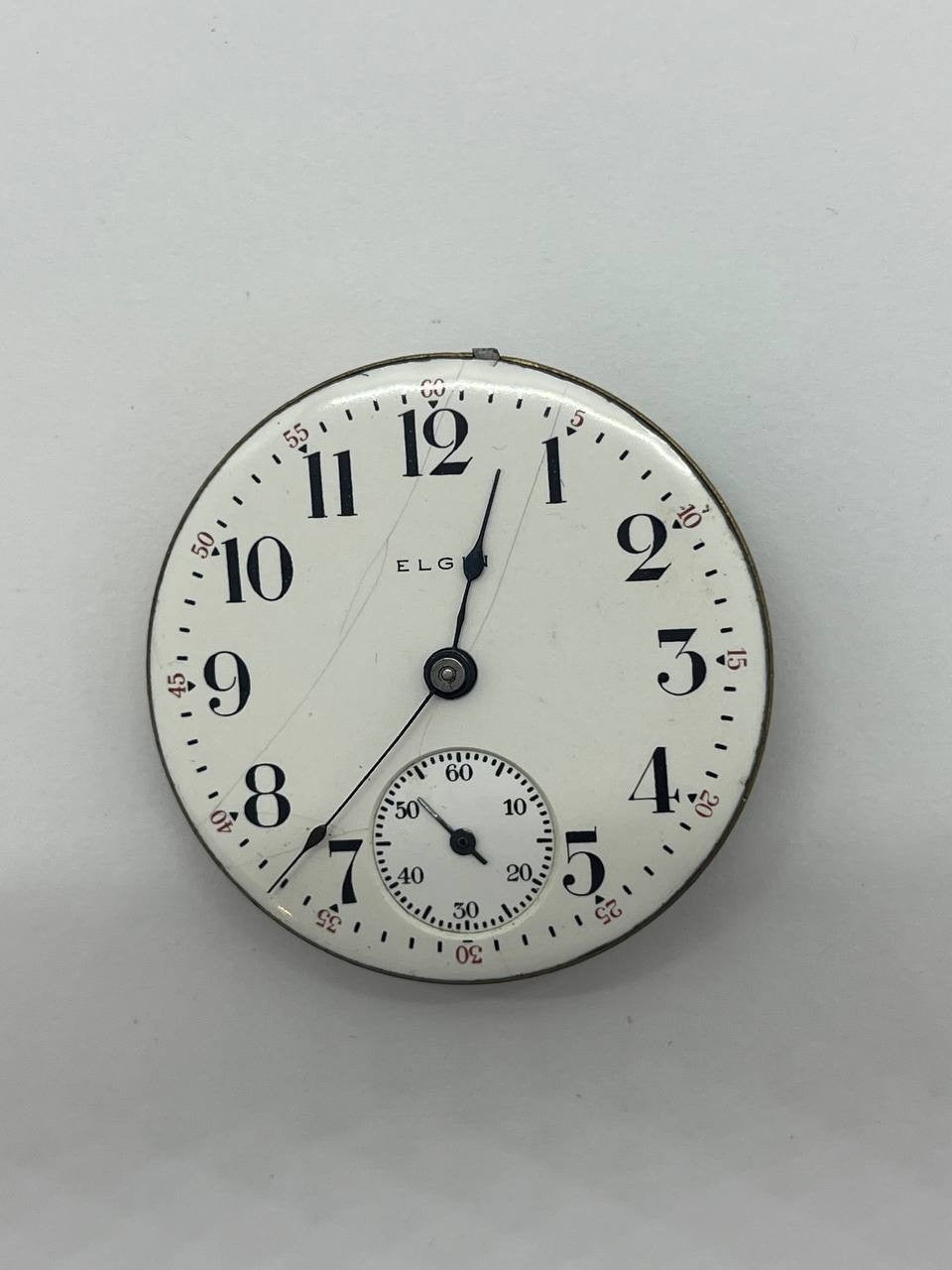 Elgin pocket watch movement 18s