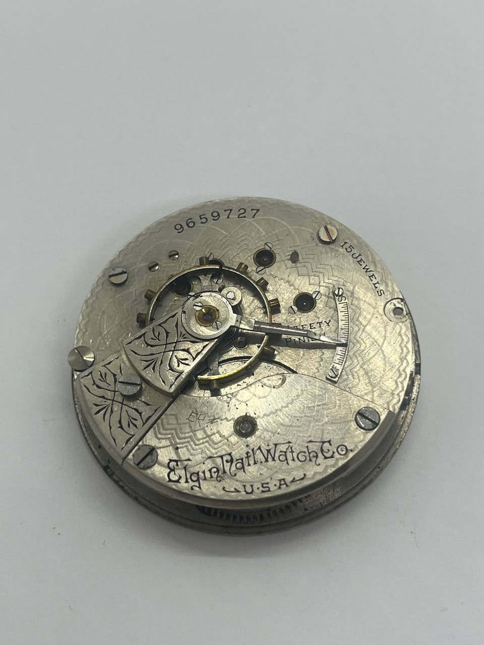 Elgin pocket watch movement 18s
