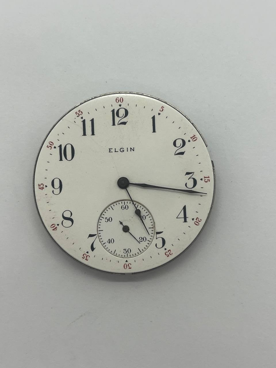 Elgin pocket watch movement 16s