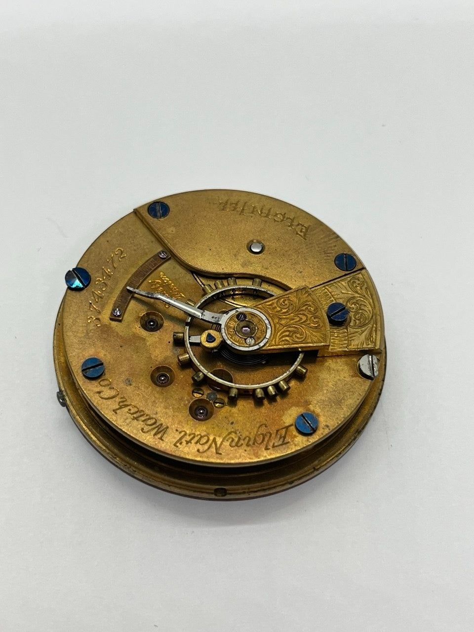 Elgin pocket watch movement 18s