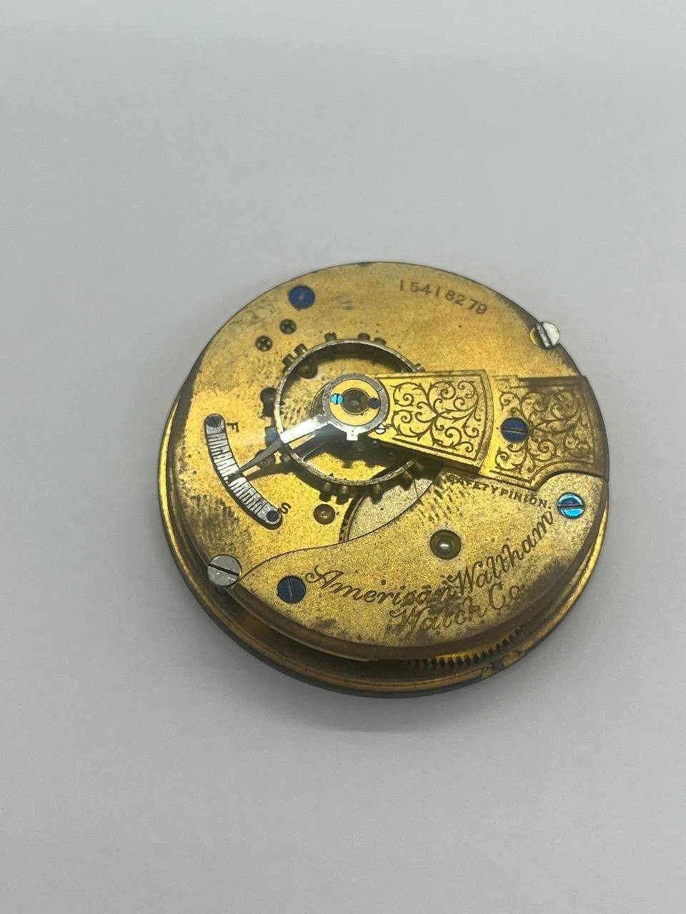 Waltham pocket watch movement 18s