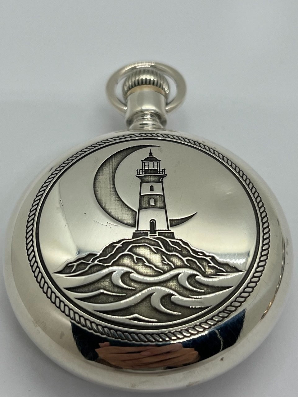silver filled pocket watch case 18s engraved