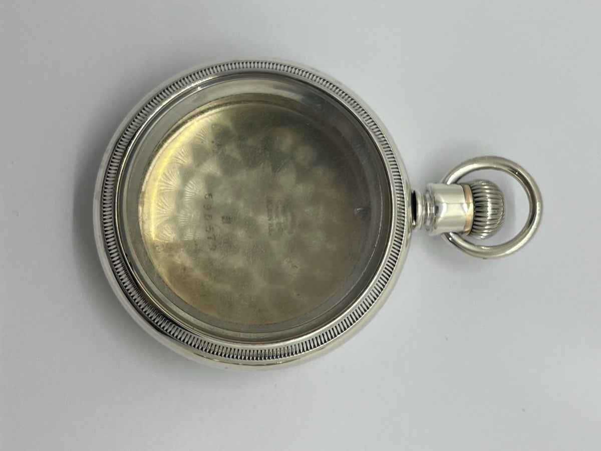 silver filled pocket watch case 18s engraved