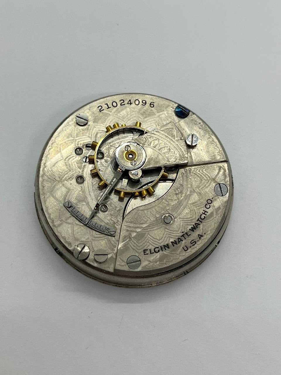Elgin pocket watch movement 18s